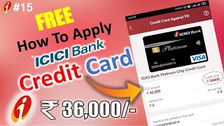 Zero fees & Zero interest credit card in ICICI Bank/Credit card against on FD-One minute Guide