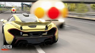 LETS PLAY DODGE CAR - McLaren P1 vs Anpanmango | Assetto Corsa