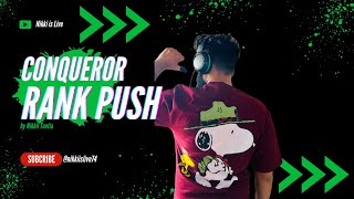 CONQUEROR RANK PUSH | NIKKI IS LIVE | BGMI LIVE | #BGMI #PUBGMOBILE #PUBG