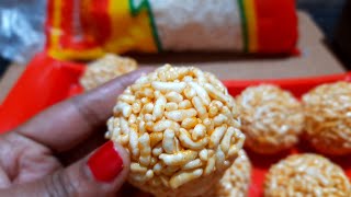 Pelala undalu recipe in telugu | Mur mura laddu recipe | Puffed rice snack | Easy vegetarian recipes