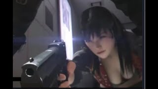 beautiful CGI girls shooting guns, fighting action with fast face music