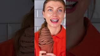 Chocolate 🍦 VS Real Food Challenge #shorts