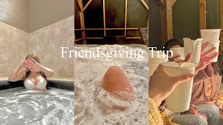 daily vlog 🪵friendsgiving trip + short staycation , eating pho & korean bbq + dipping in hot tub 🪷