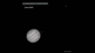 Timelapse of Jupiter Rotating and its Moons 🌑 orbiting thru my Telescope