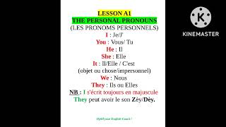 Lesson A1/ The #personal #pronous.