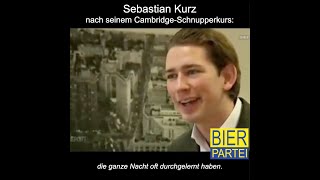 Sebastian Kurz nach seinem 'Uni-Abschluss in Cambridge'.