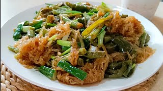 RESEP SOUN GORENG CABE IJO BUNCIS! PEDAS ENAK ! RESEP NDESO