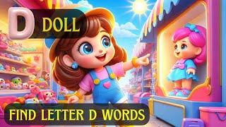 Letter D Words | D Vocabulary Words | Words start with letter D | D family words | TRAIN YOUR BRAIN