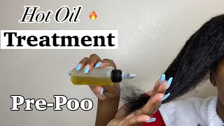 DIY HOT OIL TREATMENT | PRE-POO