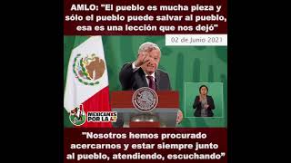 AMLO “el pueblo puede salvar al pueblo”