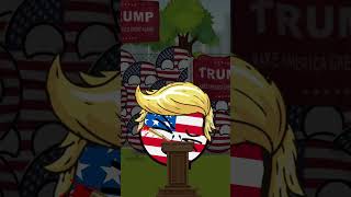 Can Trump make America great Now? #countryballs #shorts #ytshorts