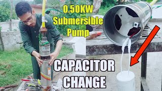 How To Change Capacitor Of Submersible Water Pump | 0.50kw Submersible pump Capacitor replace (urdu)