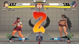 Alex Myers (Sakura) vs CCG Air (Poison) - CEO 2015 USF4 - 720p 60fps