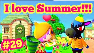 Summertime Madness!🤣☀️ #AnimalCrossing : New Horizons 29 Enjoying a sunny day with my villagers!!