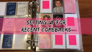 Setting Up My Binders For Recent Comebacks + Collecting Plans [Including AB6IX, CIX, NCT 2020, etc.]