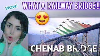 Foreigner reacts to World's Highest Rail Bridge completed in Kashmir| Chenab bridge| 😍🇮🇳 #india