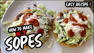 How to make King Taco Sopes  *Super Easy Recipe*