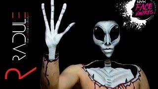 NYX Face Awards Serbia 2017 | Alien make up tutorial