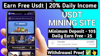 New Usdt Earning Site | USDT Mining Site | 2024 Best Investment | Trx Usdt Earning Website 1115