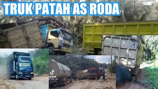 🔴TRUK PATAH AS RODA ! Kumpulan truk patah as roda viral di tik tok