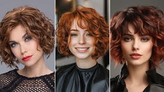 Trendy Curly Hairstyles For Round Faces From Classical To Modern Woman's Short Curly Bob Pixie Hair