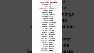 Opposite English Words Vocabulary #learnenglish #englishvocabulary #ieltswithkamal #shorts #short