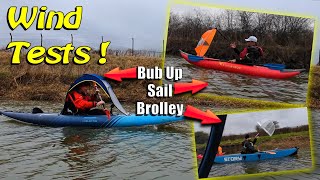 Inflatable Kayaking - Wind Power Tests on the River Ancholme