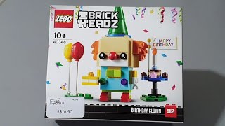 LEGO BrickHeadz Birthday Clown 40348 | Speed Build