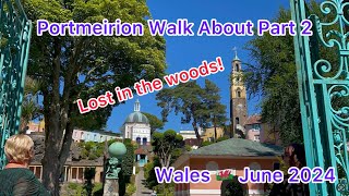 Part 2 of our walk around the village of Portmeirion and I go off into the woods and get lost