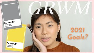 Chatty GRWM about 2020 + my 2021 Goals! 2021 Pantone Color of the Year Ultimate Gray & Illuminating