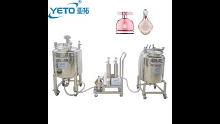 Perfume production line making machine fragrance filter perfume mixing tank