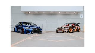 Widebody Lexus GS-F x Widebody IS300 Sportcross (4K)