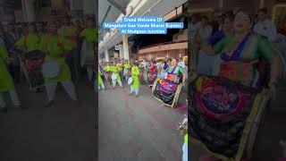 Grand Welcome Of Mangalore Goa Vande Bharat At Madgoan Junction #viral #trending #shortvideo