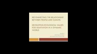 Reconnecting the Relationship Between People and Climate...by Alan Bacock