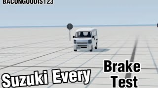 Suzuki Every (Manual Transmission) Brake Test / BeamNG.Drive