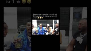 This Was Chrisean Rock’s Reaction After Blueface Said This During His Freestyle 😳😭 #shorts #viral