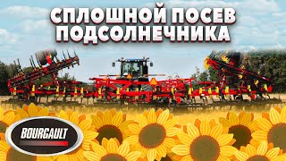 СПЛОШНОЙ ПОСЕВ ПОДСОЛНЕЧНИКА | BOURGAULT 8810 | ПОСЕВНОЙ КОМПЛЕКС |