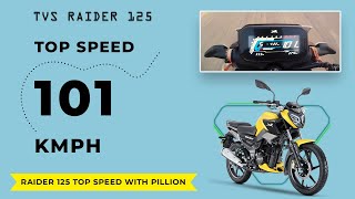 NEPALI | TVS Raider Top Speed With Pillion