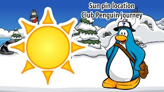 (Unavailable) Sun pin location | Club penguin journey