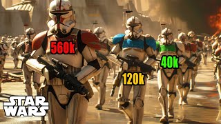 The CRAZY Cost of the Republic Clone Army...