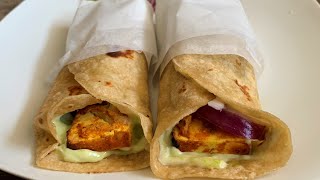 paneer tikka roll | kathi roll |paneer tikka kathi roll |paneer tikka frankie |paneer tikka wrap