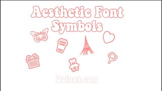 Aesthetic font symbols and how to use them!