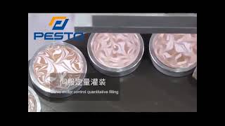 two colored cream carving and filling machine