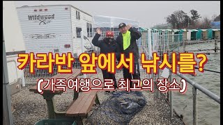 💥1타1피 너으면 나온다‼ 카라반에서 캠낚 최고의 힐링👍(fishing)