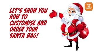 Custom Santa Tote Bag at Print the Goods