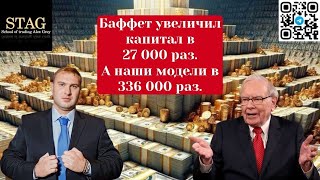 Уоррен Баффет увеличил капитал в 27 000 раз. А наши модели 336 000 раз.