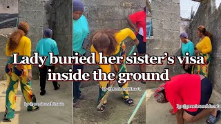 This is the hight of wickedness why bury your sisters passport inside the ground #youtube