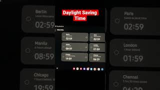 Time is Changing | Time moves back Daylight Saving Time 2022 #dst #shorts #time #sciencefacts