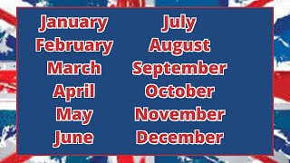 How to say the months of the year in British English