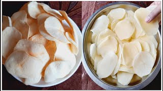 Potato Wafers | कुरकुरीत बटाटा वेफर्स | Crispy Potato Chips | Batata Wafers| Aloo Chips #potatochips